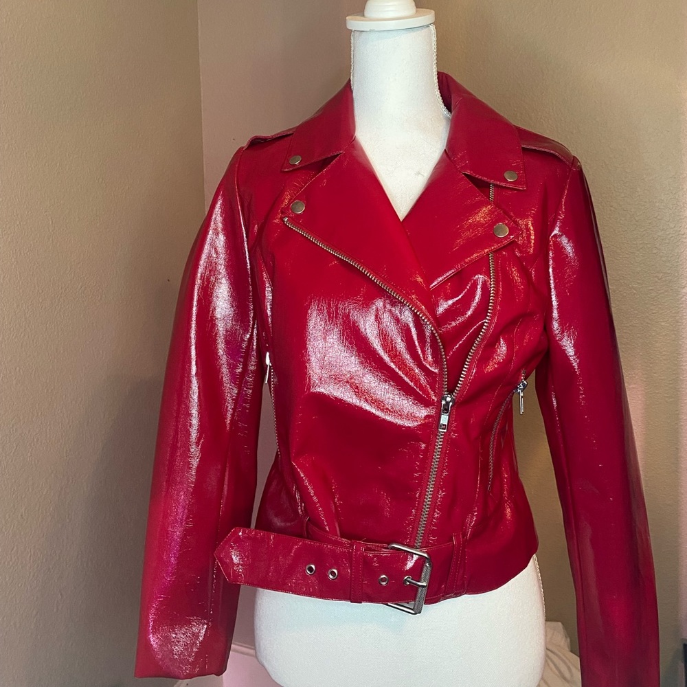 Bb Dakota patent leather jacket